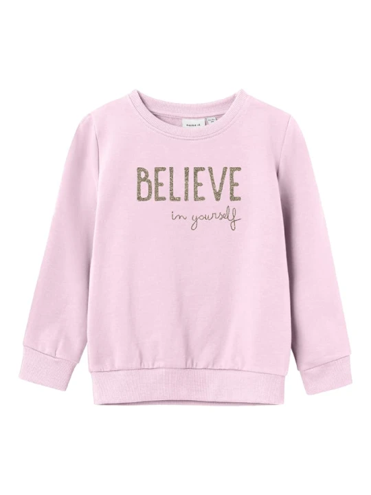 Zdjęcie produktu name it Bluza "Nolly" w kolorze jasnoróżowym rozmiar: 98