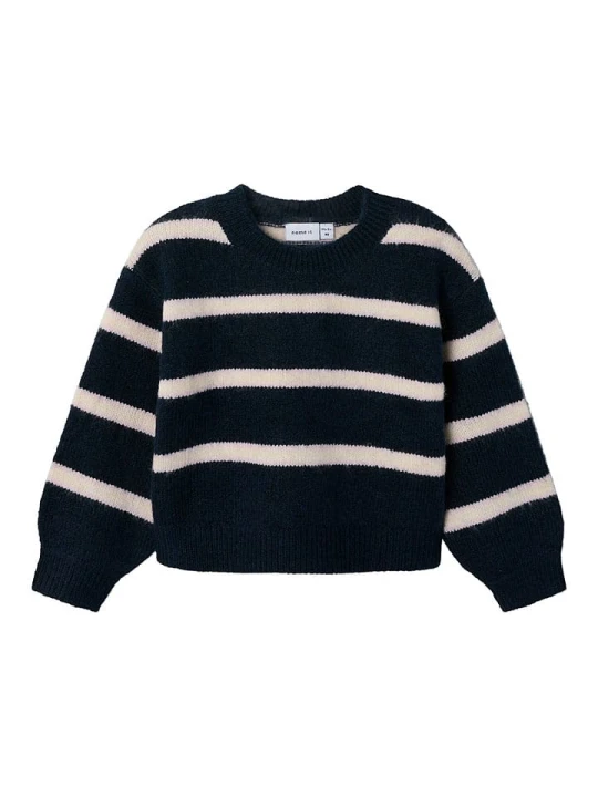 Zdjęcie produktu name it Sweter "Olenska" w kolorze czarno-kremowym rozmiar: 98