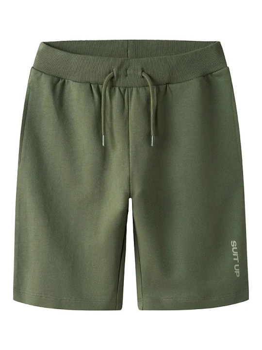 Zdjęcie produktu name it Szorty dresowe "Hansa" w kolorze khaki rozmiar: 152