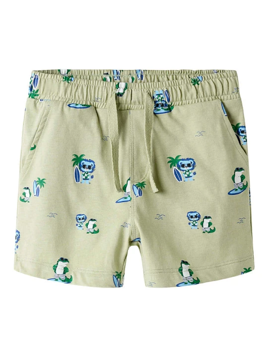 Zdjęcie produktu name it Szorty dresowe "Jaxon" w kolorze khaki rozmiar: 122
