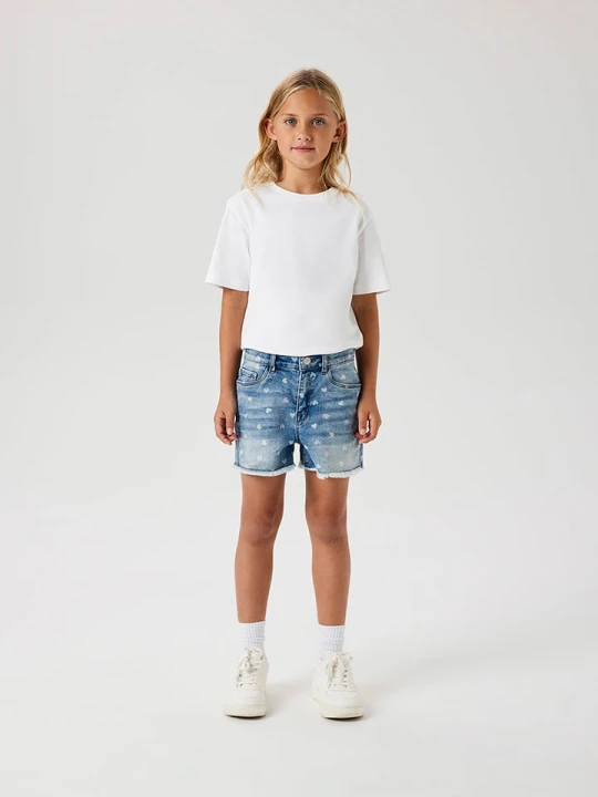 Zdjęcie produktu name it Szorty dżinsowe - Slim fit - w kolorze błękitnym rozmiar: 152