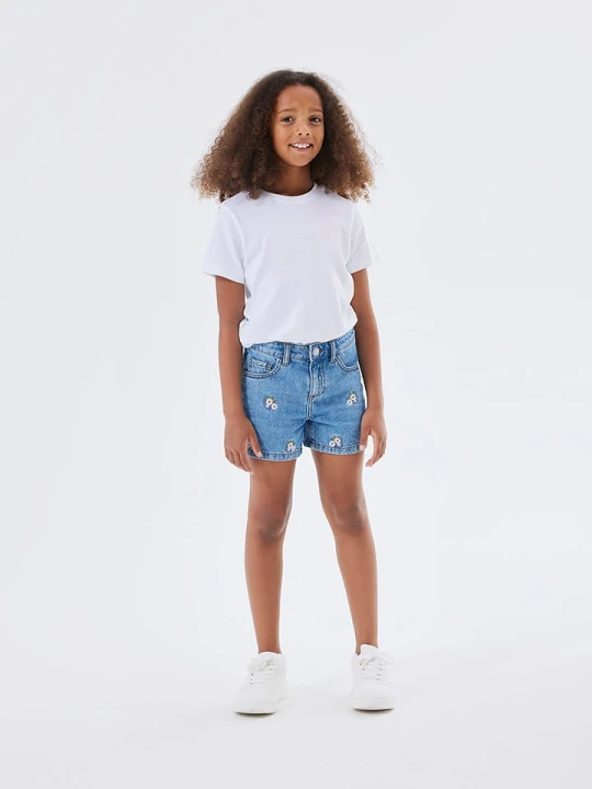 Zdjęcie produktu name it Szorty dżinsowe - Slim fit - w kolorze niebieskim rozmiar: 98