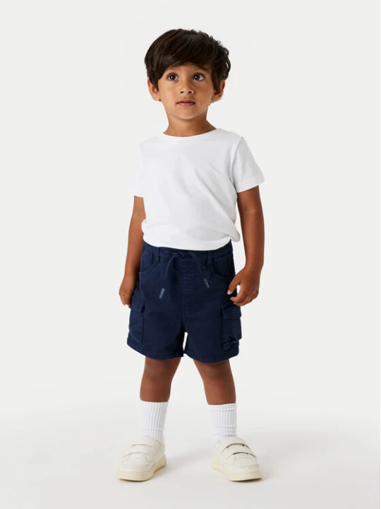 Zdjęcie produktu NAME IT Szorty materiałowe Ben 13225803 Granatowy Baggy Fit