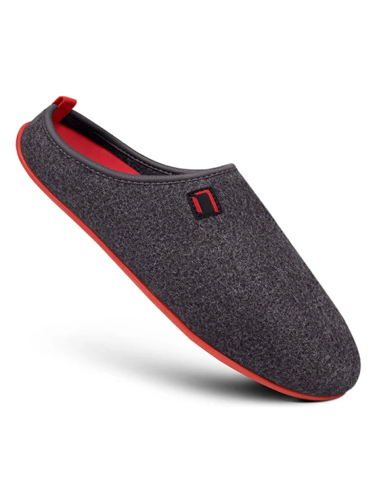 Zdjęcie produktu Nanga shoes Kapcie w kolorze szaro-czerwonym rozmiar: 39