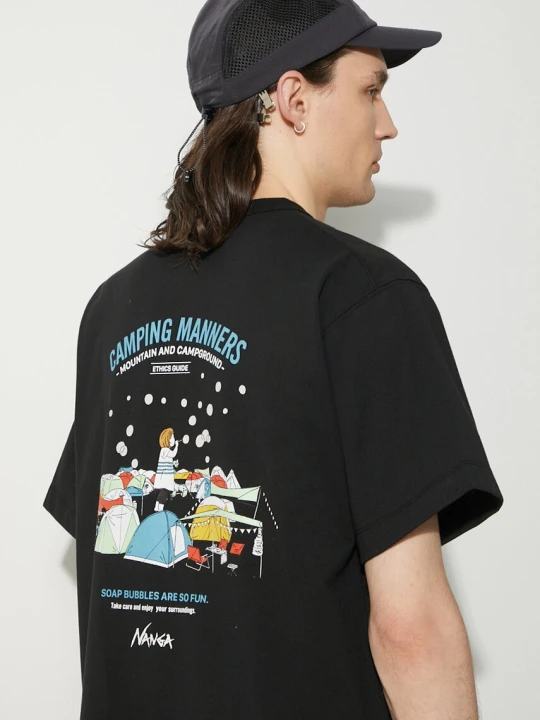 Zdjęcie produktu Nanga t-shirt Eco Hybrid Camping Manners Soap Bubbles Tee
