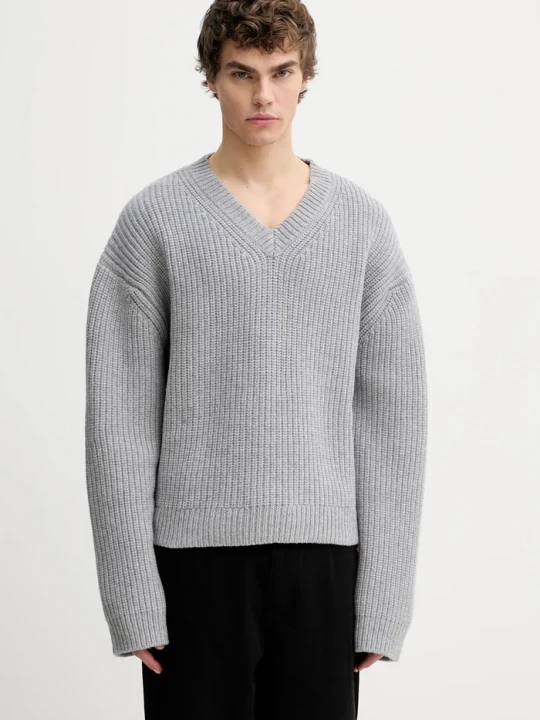 Zdjęcie produktu Nanushka sweter wełniany NU25PFSW05691 szary