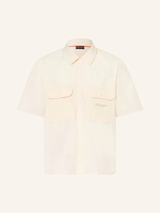 Zdjęcie produktu Napapijri Koszula Z Krótkim Rękawem Oxide Oversized Fit weiss BEŻOWY