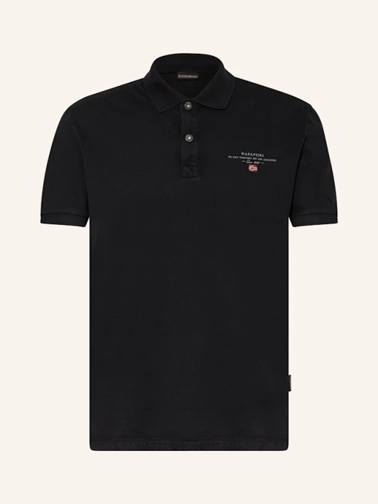 Zdjęcie produktu Napapijri Koszula Z Lnu Elbas Regular Fit schwarz CZARNY