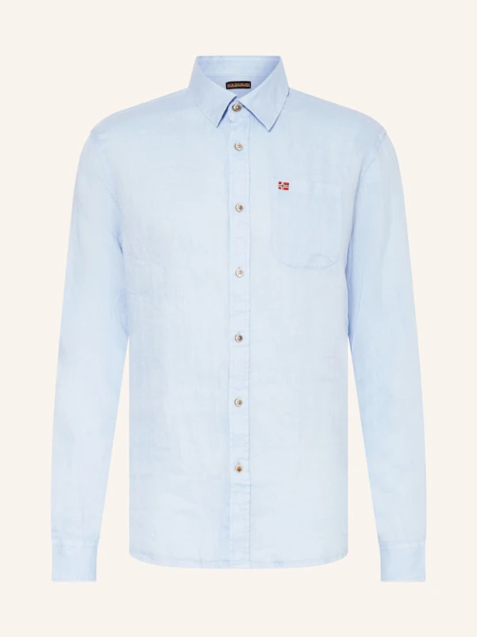 Zdjęcie produktu Napapijri Koszula Z Lnu G-Linen Ls Regular Fit blau JASNONIEBIESKI