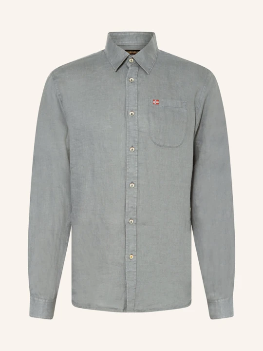 Zdjęcie produktu Napapijri Koszula Z Lnu G-Linen Ls Regular Fit gruen SZARY