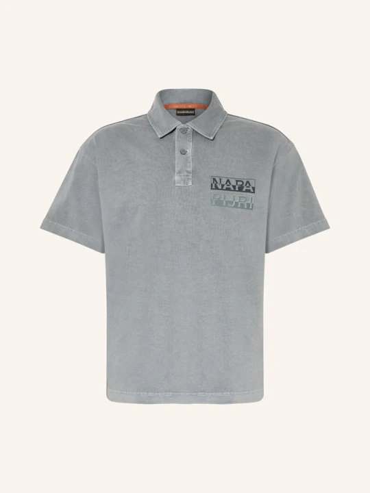 Zdjęcie produktu Napapijri Koszulka Polo Z Dżerseju E-Cortona gruen CZIEMNOSZARY
