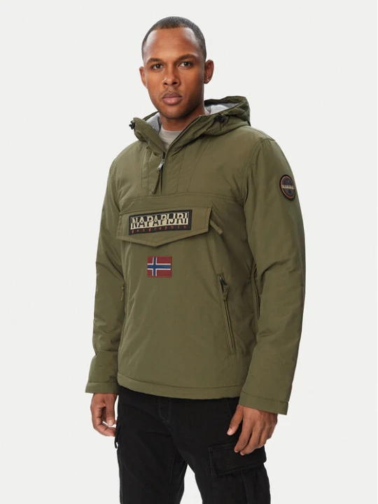 Zdjęcie produktu Napapijri Kurtka anorak Rainforest Pocket 2 NP0A4GMD Khaki Regular Fit