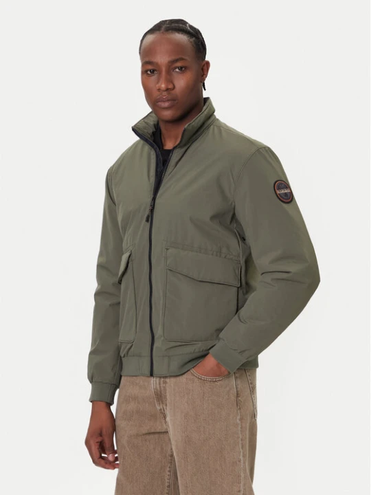 Zdjęcie produktu Napapijri Kurtka bomber A-Giovi NP0A88U2 Zielony Regular Fit