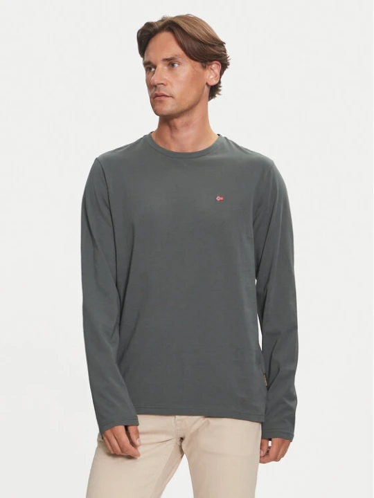 Zdjęcie produktu Napapijri Longsleeve Salis NP0A4HN7 Zielony Regular Fit