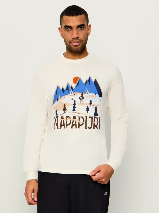 Zdjęcie produktu Napapijri Longsleeve -Tee LS | Relaxed fit ecru