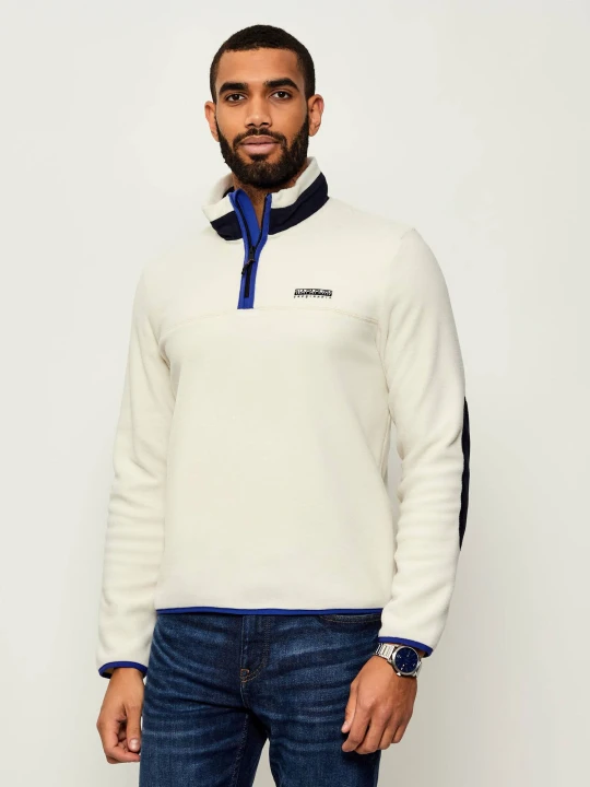 Zdjęcie produktu Napapijri Polarowa bluza T-DERGANA HZ 941 | Regular Fit ecru