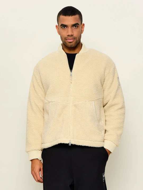 Zdjęcie produktu Napapijri Polarowa kurtka bomber T-Mapu FZ | Loose fit ecru
