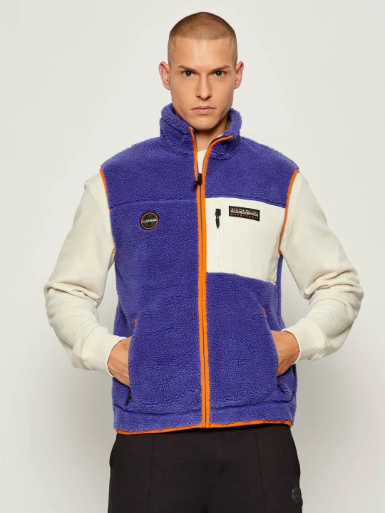 Zdjęcie produktu Napapijri Polarowy bezrękawnik Yupik | Regular Fit fioletowy