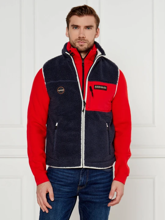 Zdjęcie produktu Napapijri Polarowy bezrękawnik Yupik | Regular Fit granatowy