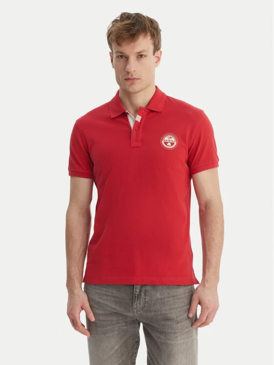 Zdjęcie produktu Napapijri Polo E-Clanis NP0A4ID3 Czerwony Regular Fit