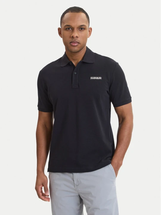 Zdjęcie produktu Napapijri Polo E-Small Box NP0A88TQ Czarny Relaxed Fit