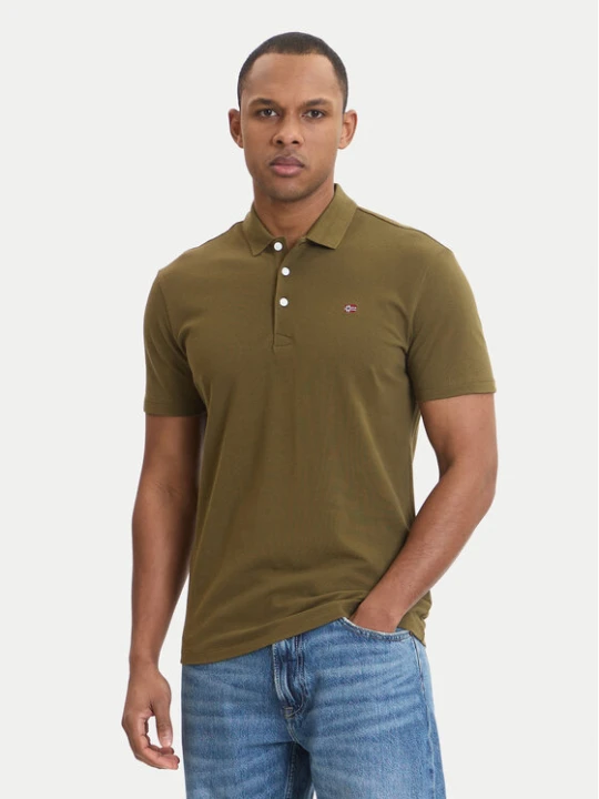 Zdjęcie produktu Napapijri Polo Ealis NP0A4H8B Zielony Regular Fit