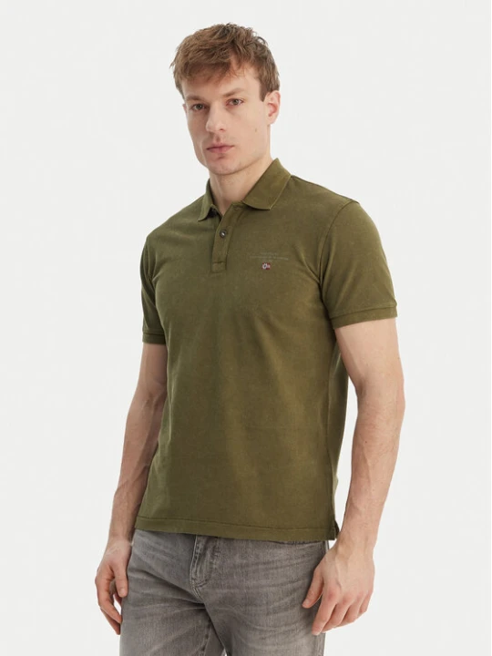 Zdjęcie produktu Napapijri Polo Elbas NP0A4GDL Zielony Regular Fit