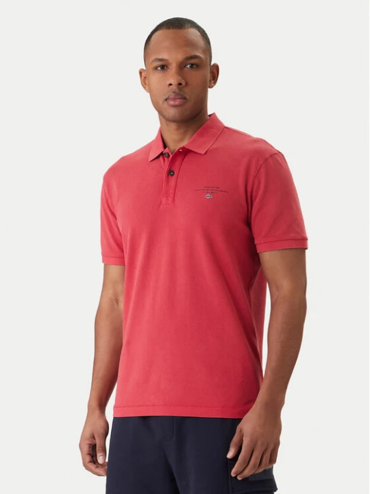 Zdjęcie produktu Napapijri Polo Elbass SS 4 NP0A4GDL Czerwony Regular Fit