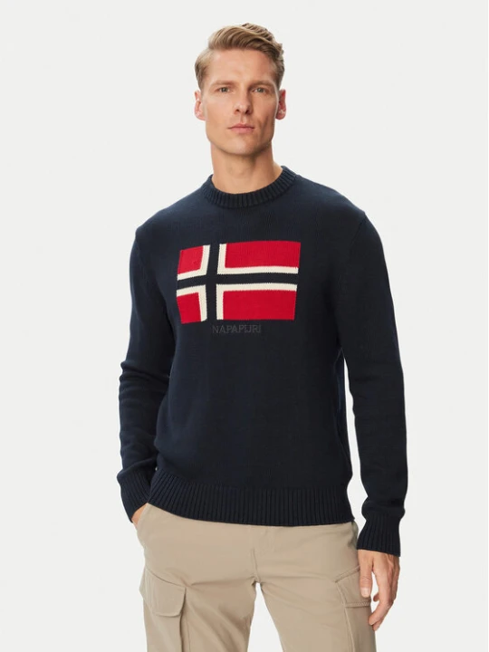 Zdjęcie produktu Napapijri Sweter D-Mura C NP0A891U Granatowy Regular Fit