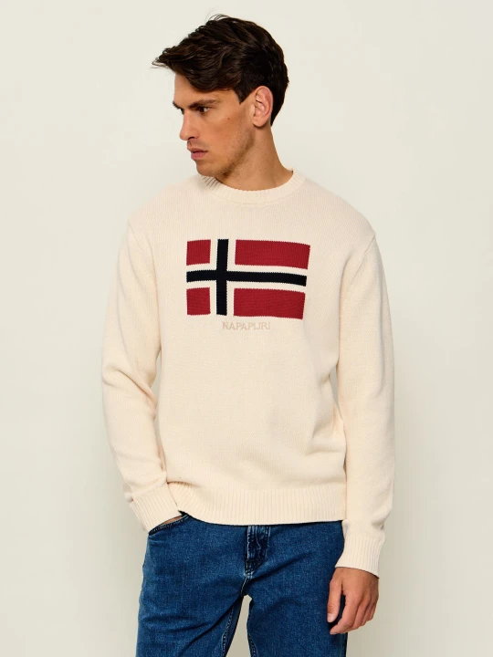 Zdjęcie produktu Napapijri Sweter D-Mura C | Relaxed fit kremowy