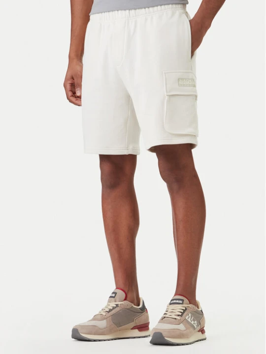 Zdjęcie produktu Napapijri Szorty sportowe N-Box Logo Cargo NP0A4I59 Biały Regular Fit