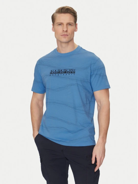 Zdjęcie produktu Napapijri T-Shirt B-Cellini NP0A4ILS Niebieski Regular Fit