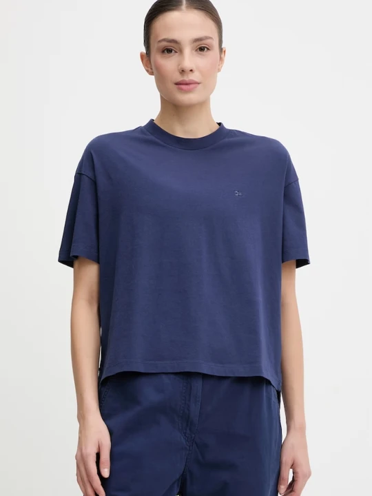 Zdjęcie produktu Napapijri t-shirt bawełniany AURORA granatowy
