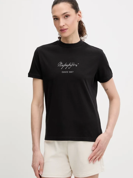 Zdjęcie produktu Napapijri t-shirt bawełniany BARYTE czarny