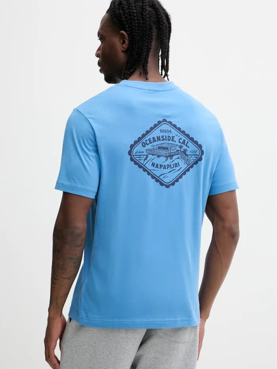 Zdjęcie produktu Napapijri t-shirt bawełniany FLINT niebieski