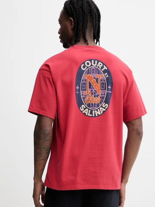 Zdjęcie produktu Napapijri t-shirt bawełniany FLUORITE czerwony
