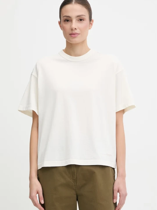 Zdjęcie produktu Napapijri t-shirt bawełniany MIROIR beżowy
