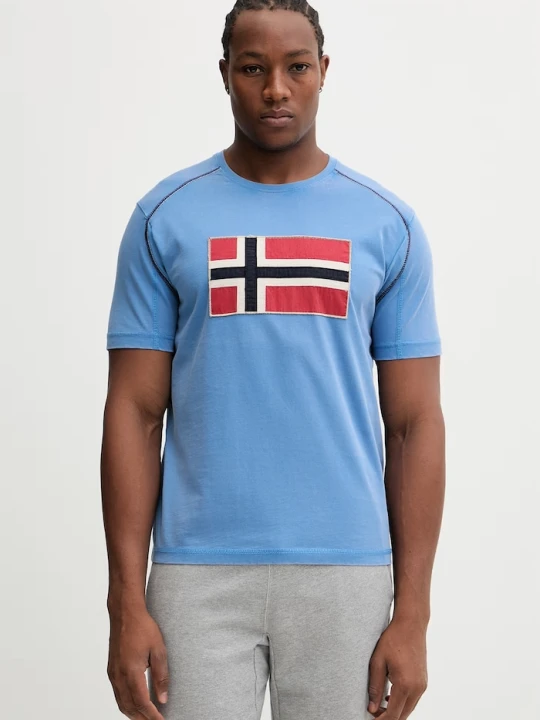 Zdjęcie produktu Napapijri t-shirt bawełniany REFLECT niebieski