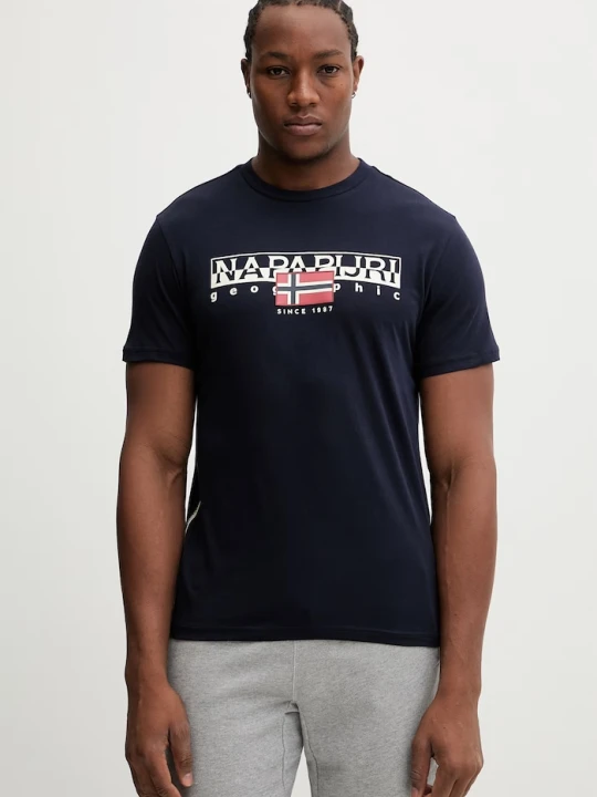 Zdjęcie produktu Napapijri t-shirt bawełniany S-Aylmer granatowy