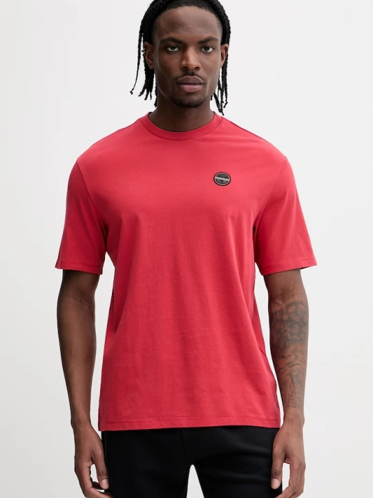 Zdjęcie produktu Napapijri t-shirt bawełniany S-Badge czerwony