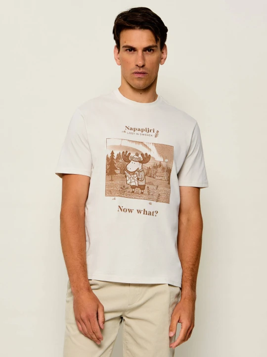 Zdjęcie produktu Napapijri T-shirt -Cabin | Relaxed fit biały