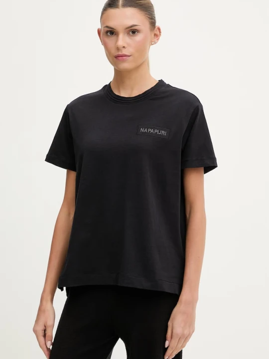 Zdjęcie produktu Napapijri t-shirt damski bawełniany CLARAO czarny