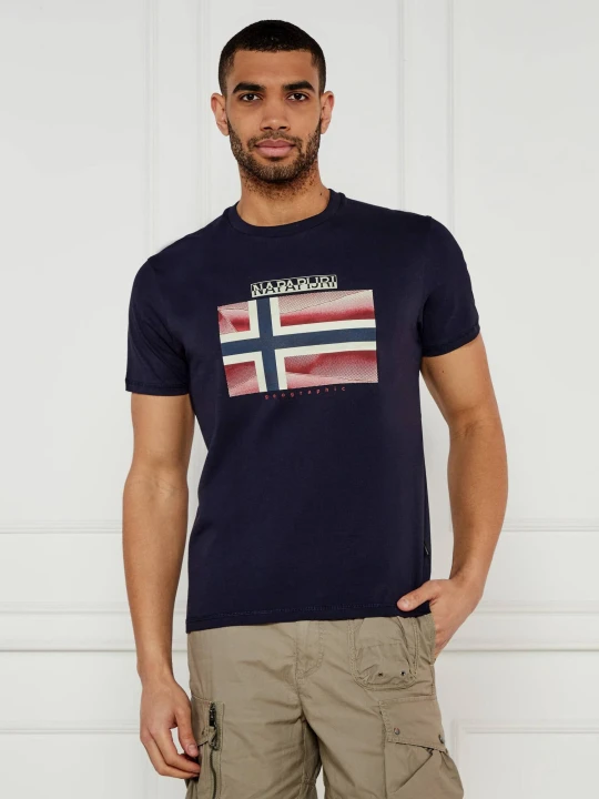 Zdjęcie produktu Napapijri T-shirt Lari | Relaxed fit granatowy