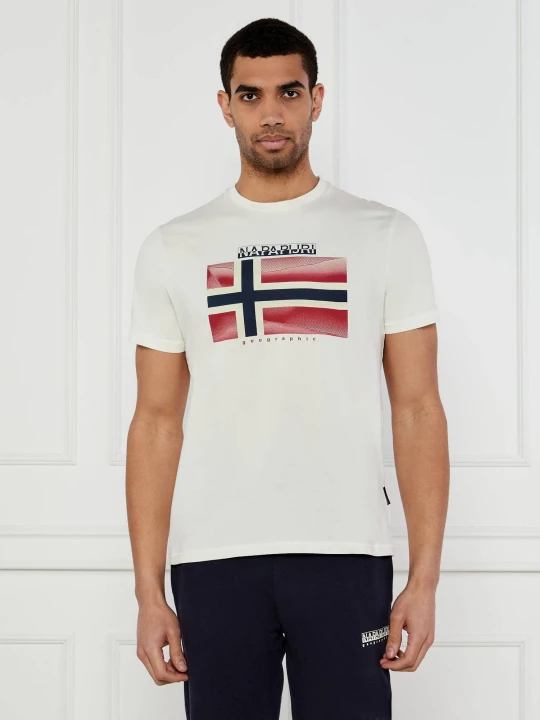 Zdjęcie produktu Napapijri T-shirt Lari | Relaxed fit ecru