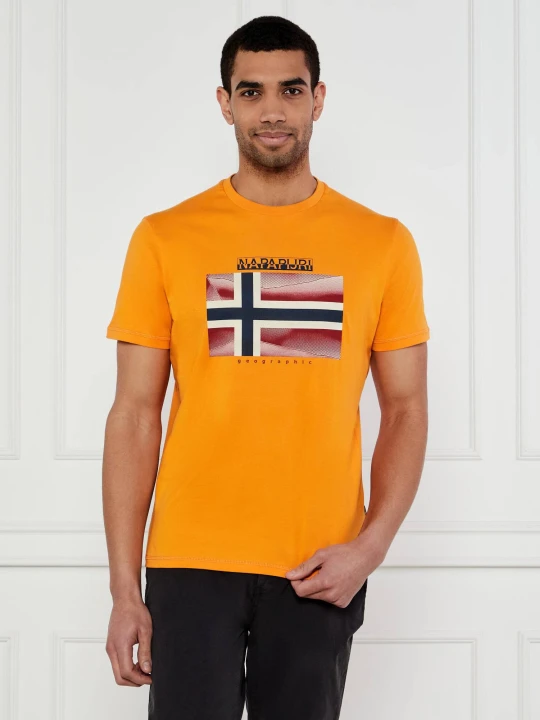 Zdjęcie produktu Napapijri T-shirt Lari | Relaxed fit pomarańczowy