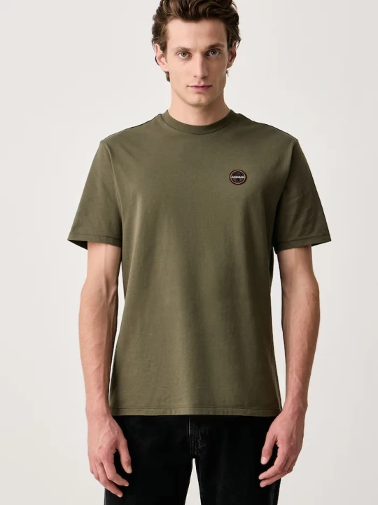 Zdjęcie produktu Napapijri T-shirt męski bawełniany S-Badge zielony