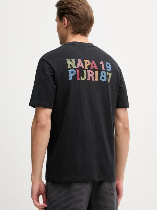 Zdjęcie produktu Napapijri T-shirt męski bawełniany S-ELIOR czarny