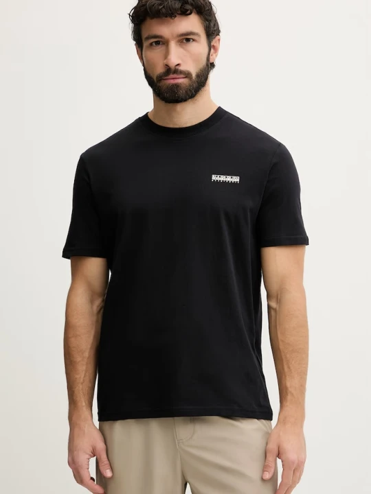 Zdjęcie produktu Napapijri t-shirt męski bawełniany SMALL BOX czarny