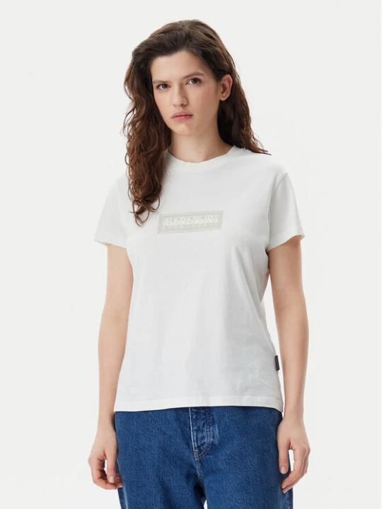 Zdjęcie produktu Napapijri T-Shirt NP0A4IP1 Biały Regular Fit