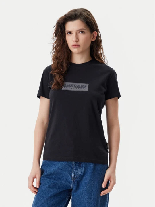 Zdjęcie produktu Napapijri T-Shirt NP0A4IP1 Czarny Regular Fit